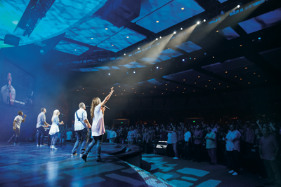 stage with musicians